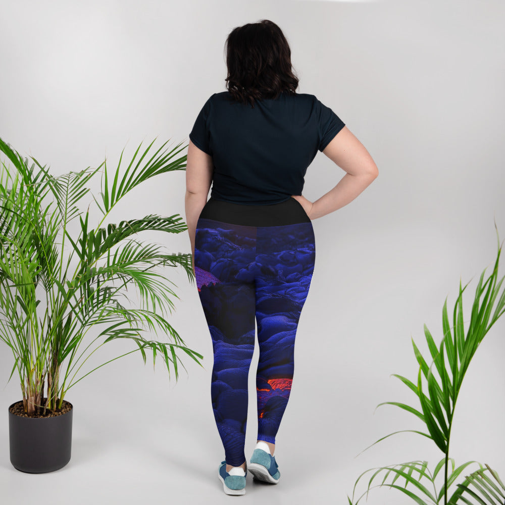 Lava Flow Plus Size Leggings