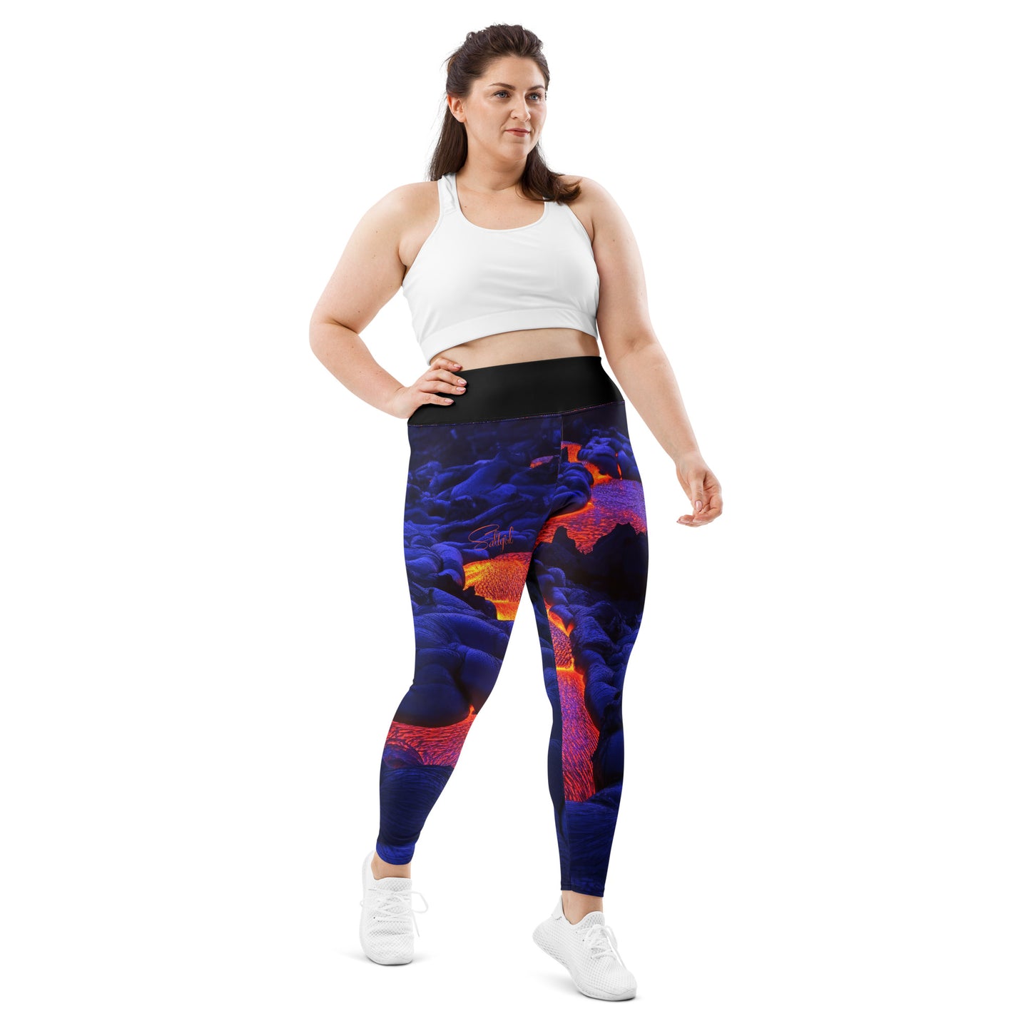 Lava Flow Plus Size Leggings