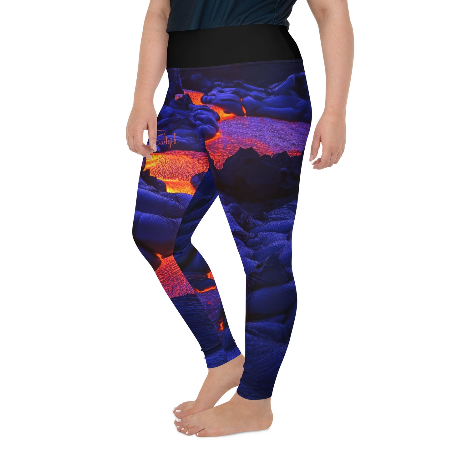 Lava Flow Plus Size Leggings