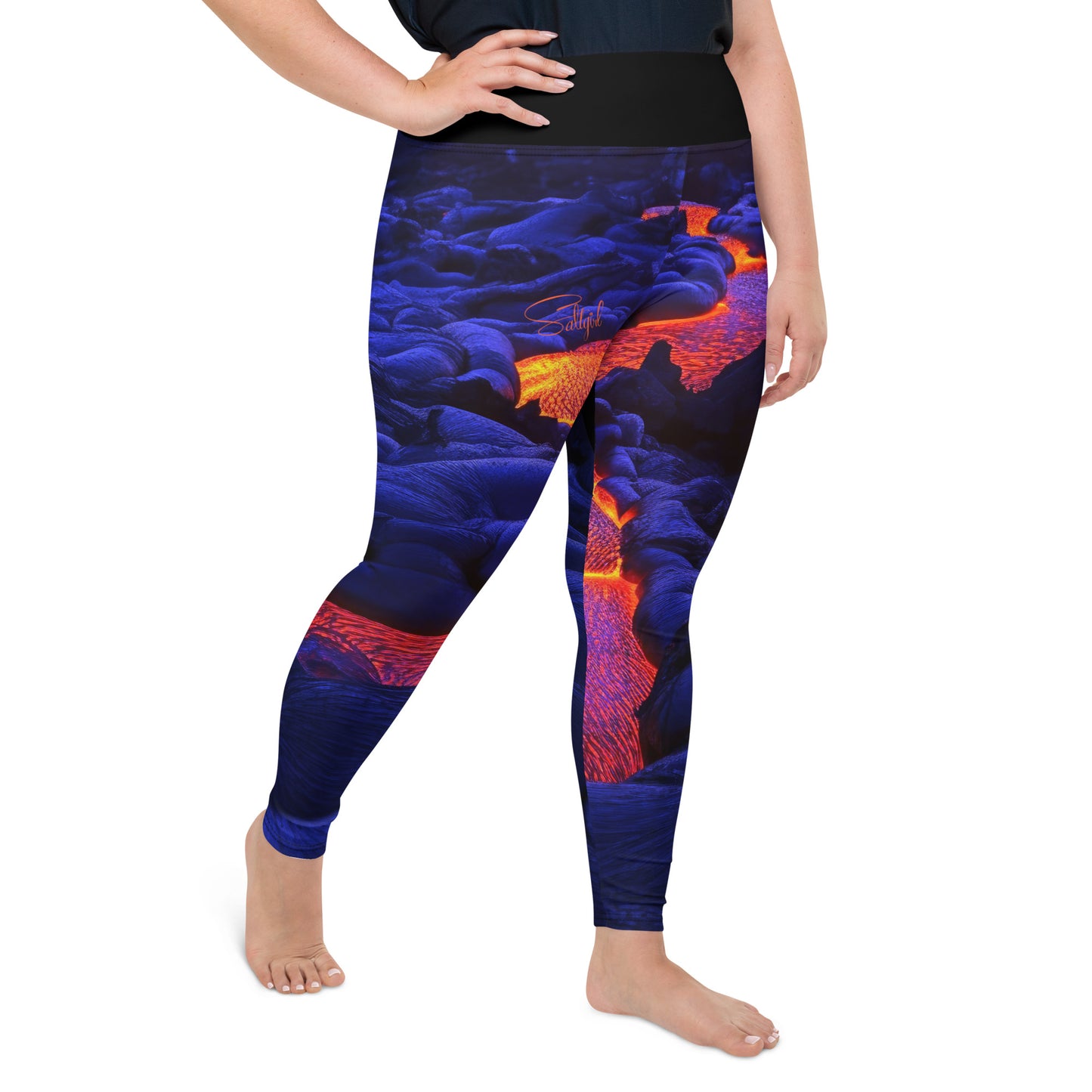 Lava Flow Plus Size Leggings