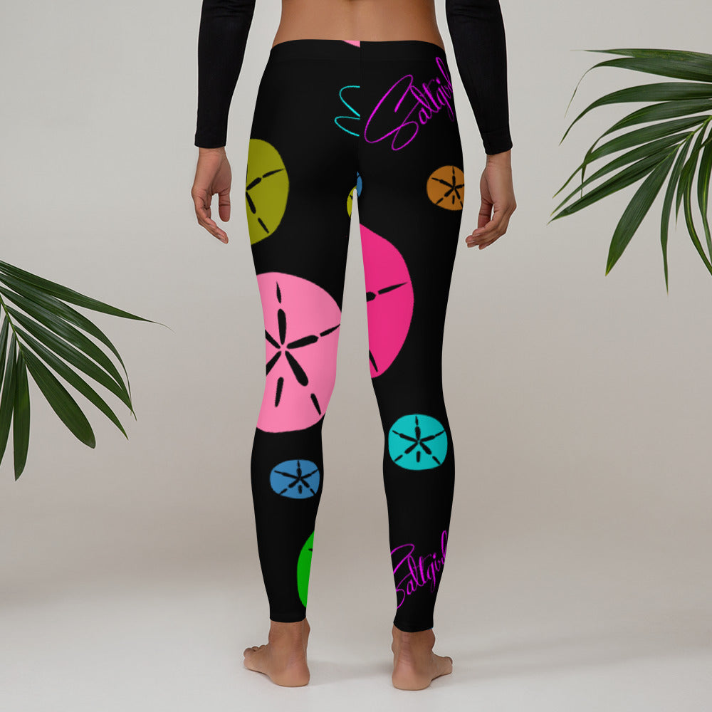 Sand Dollar Surprise Leggings - Saltgirl Clothing - Women's Saltwater Fishing Apparel and Swimwear