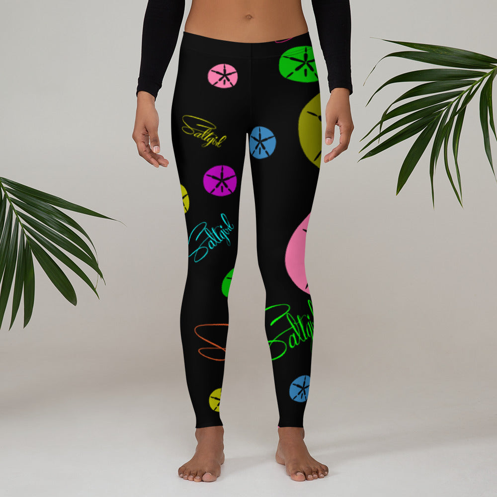 Sand Dollar Surprise Leggings - Saltgirl Clothing - Women's Saltwater Fishing Apparel and Swimwear