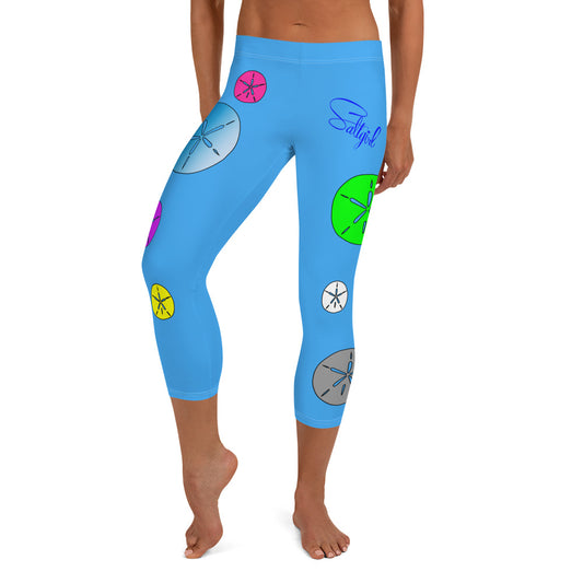 Ocean Pennies Blue Capris
