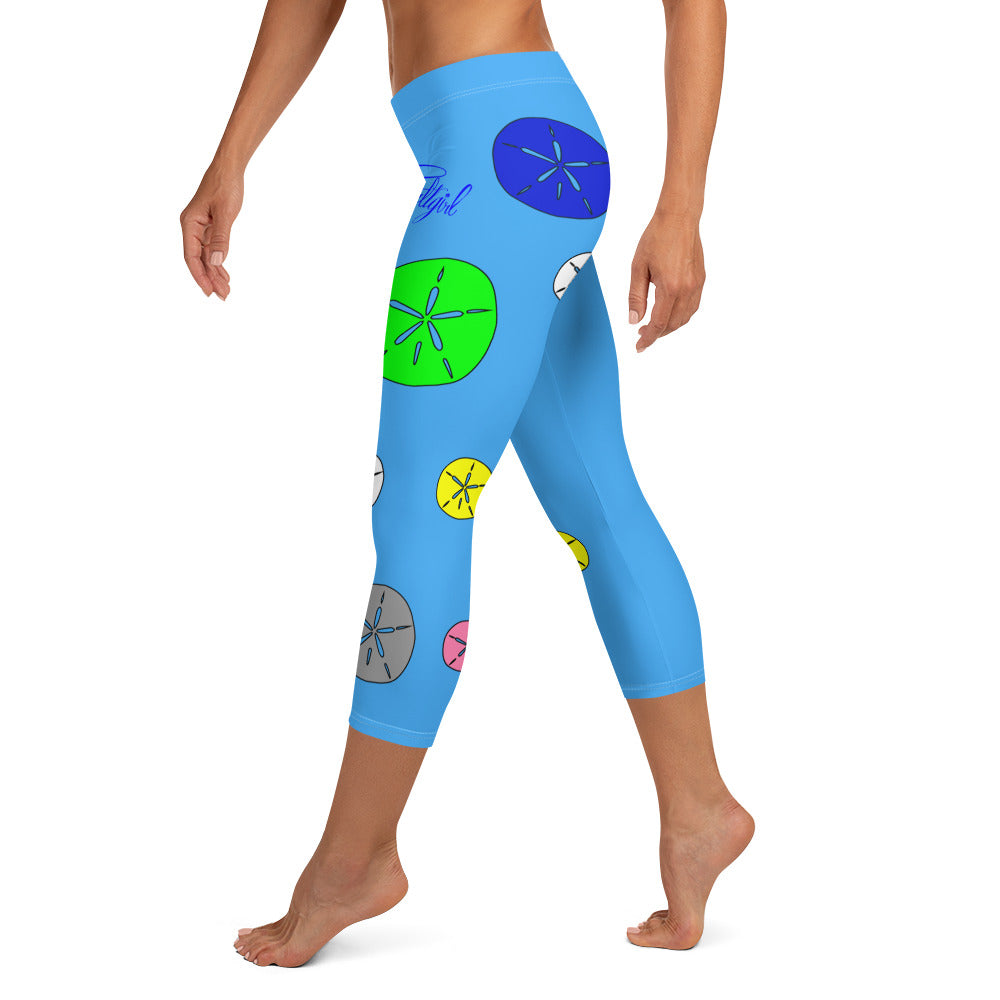 Ocean Pennies Blue Capris