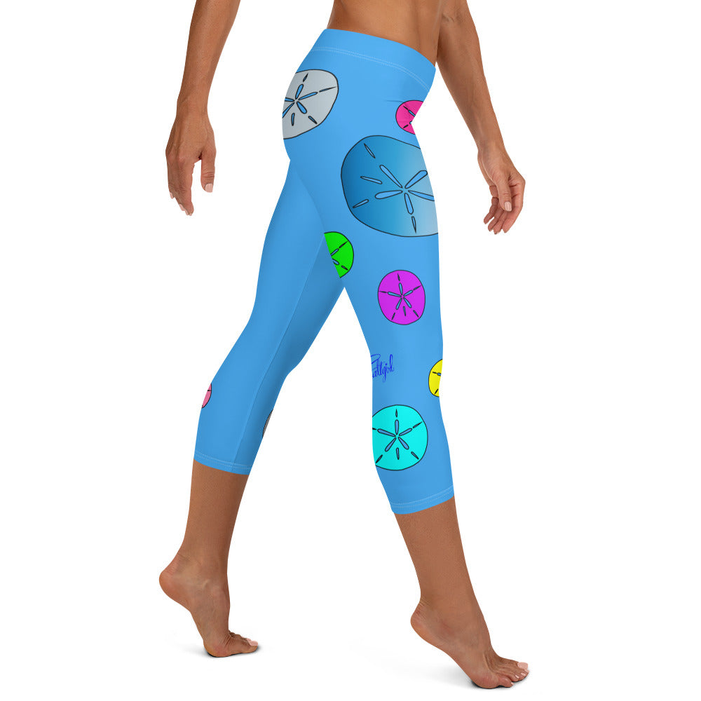 Ocean Pennies Blue Capris