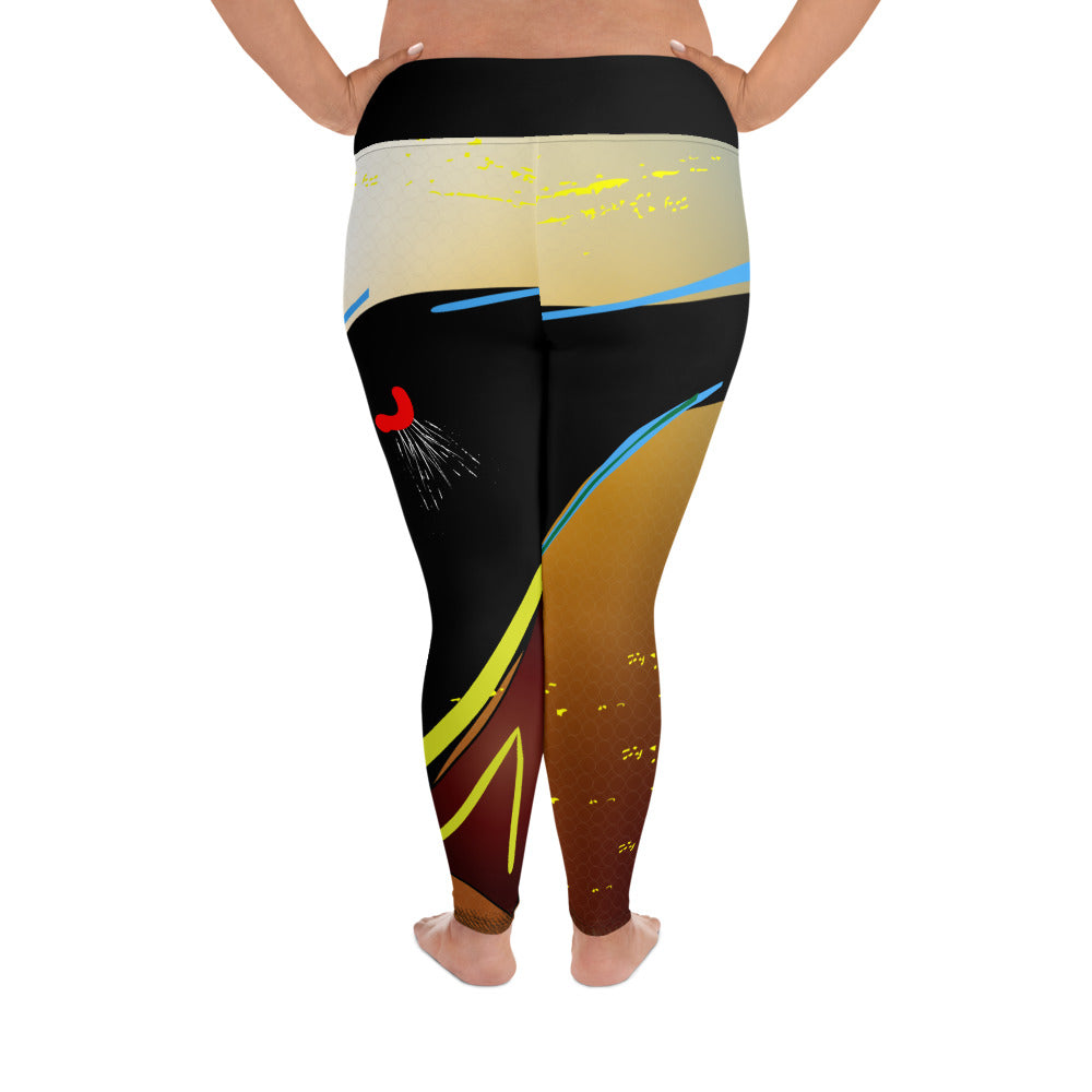Hawaiian Triggerfish Plus Size Leggings