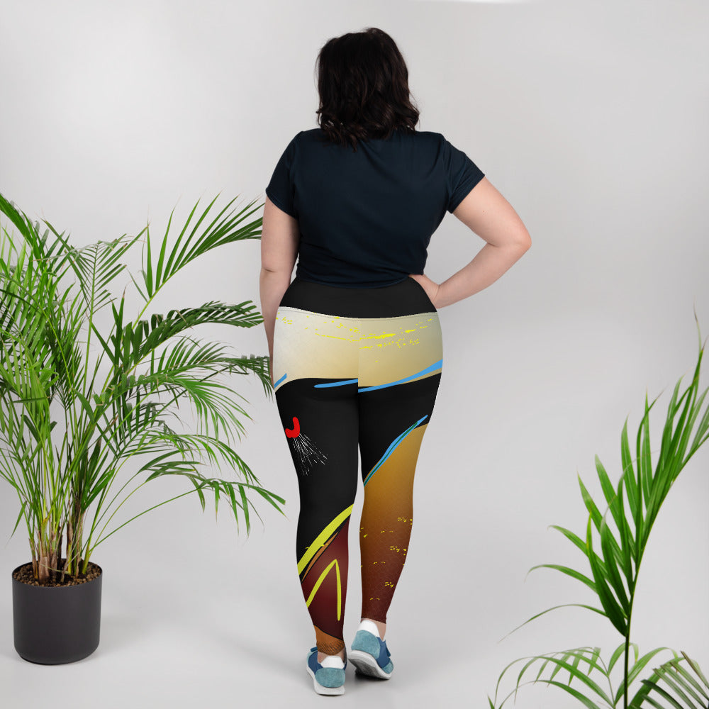 Hawaiian Triggerfish Plus Size Leggings