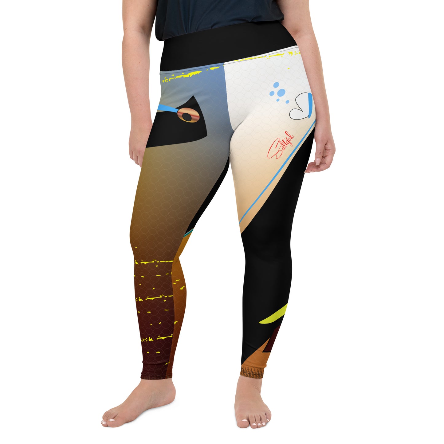 Hawaiian Triggerfish Plus Size Leggings