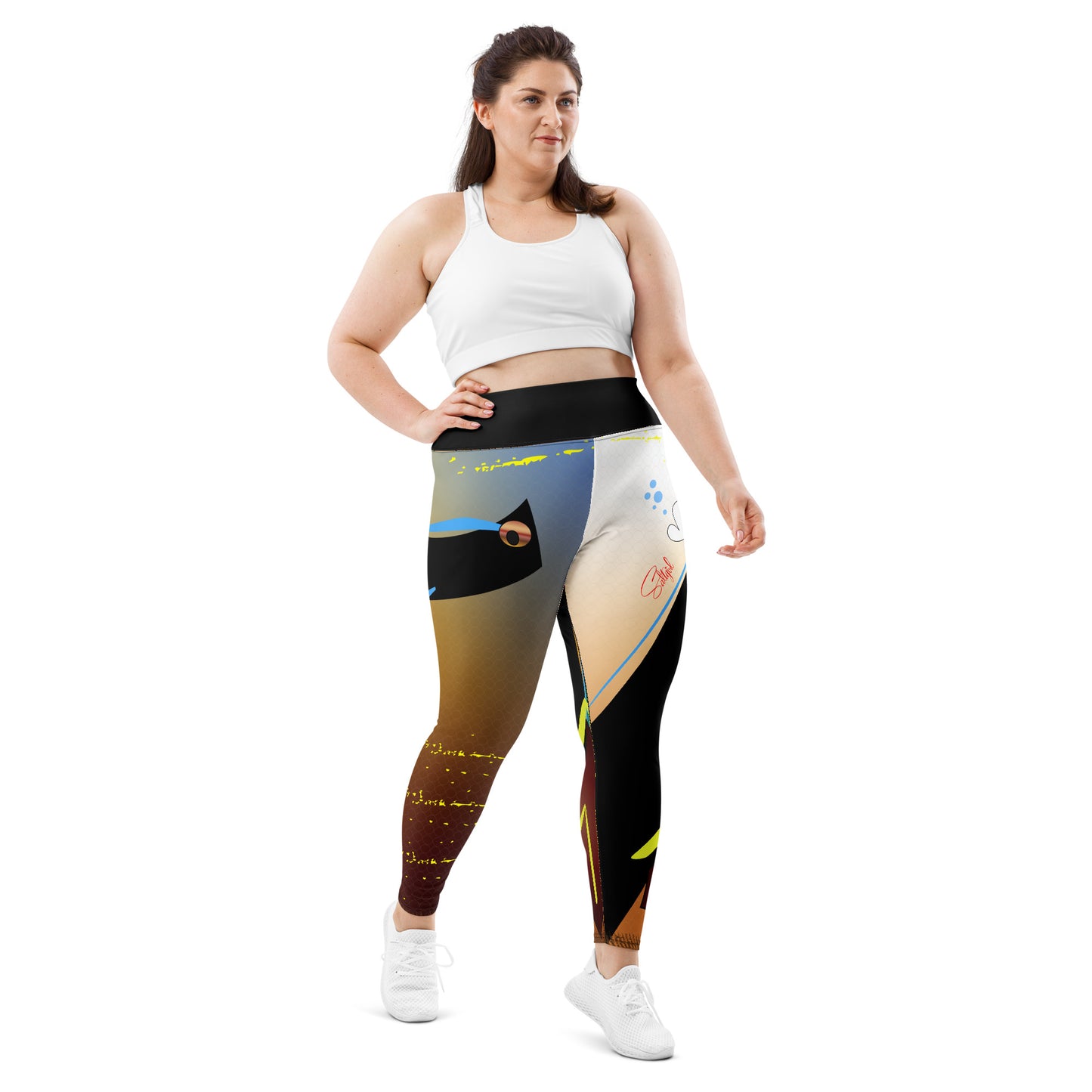 Hawaiian Triggerfish Plus Size Leggings