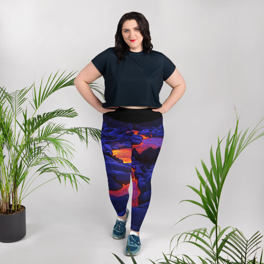 Lava Flow Plus Size Leggings