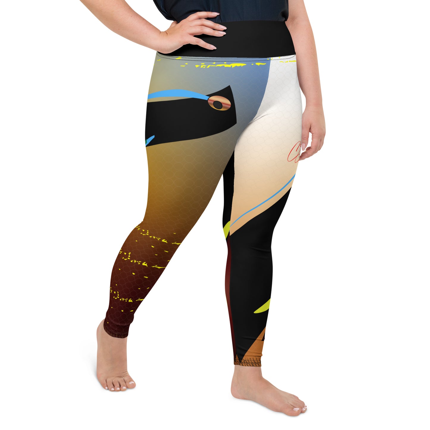 Hawaiian Triggerfish Plus Size Leggings