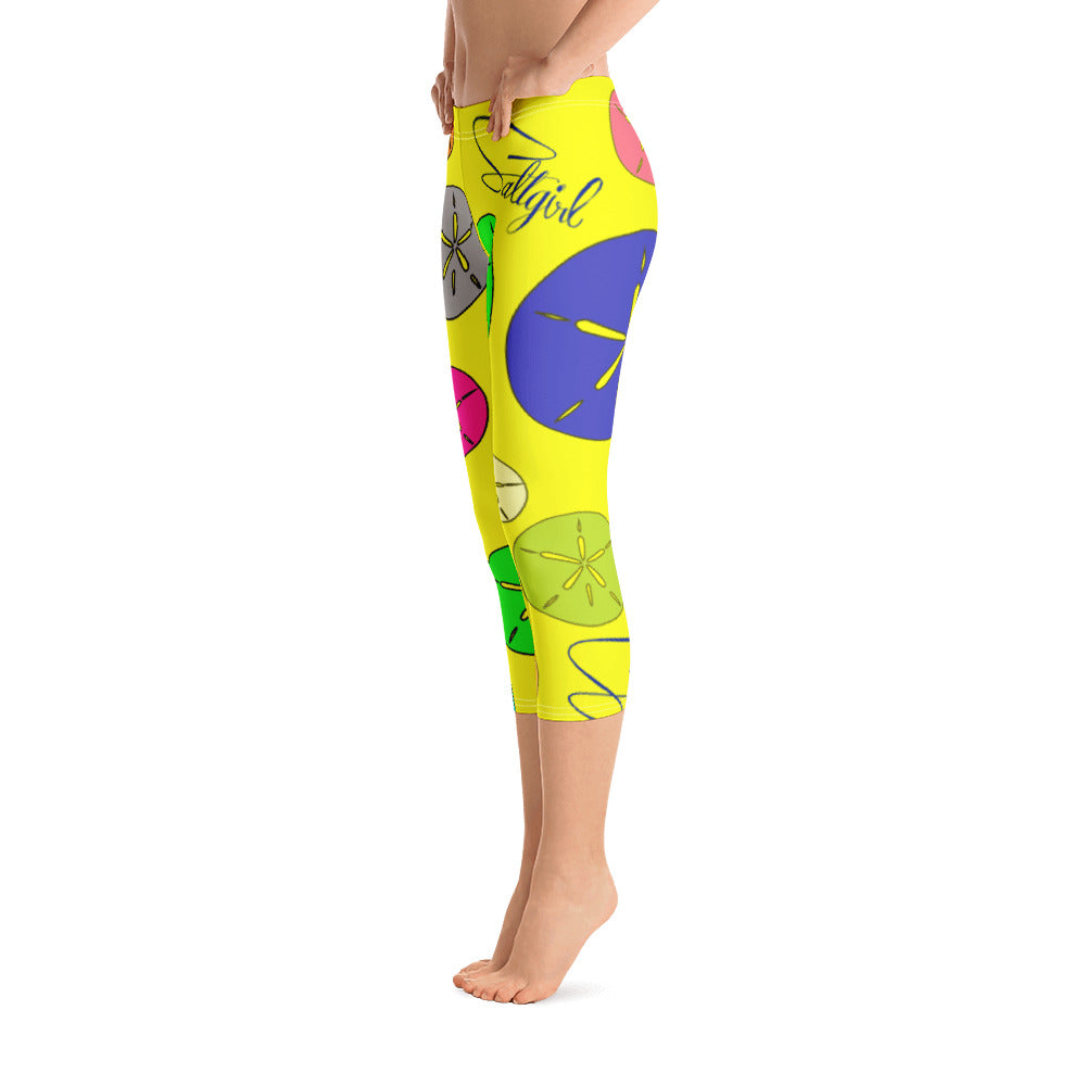 Sand Dollar Sunshine Capris - Saltgirl Clothing - Women's Saltwater Fishing Apparel and Swimwear