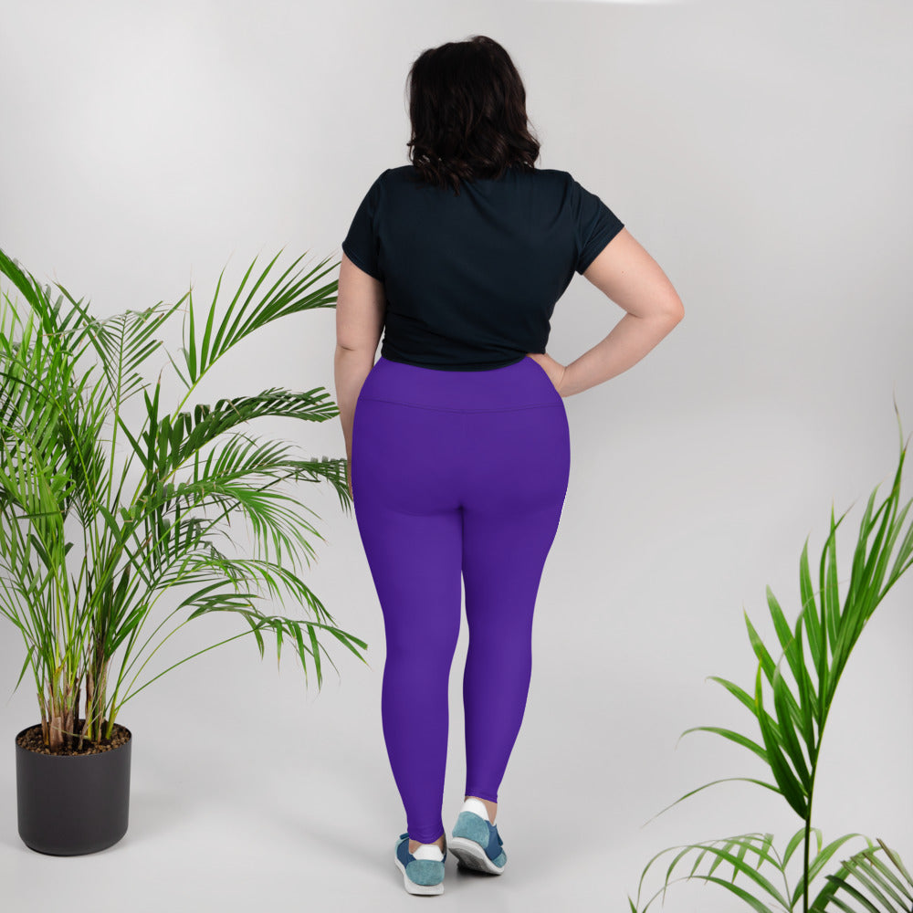 Purple Passion Plus Size Leggings - Saltgirl Clothing - Women's Saltwater Fishing Apparel and Swimwear