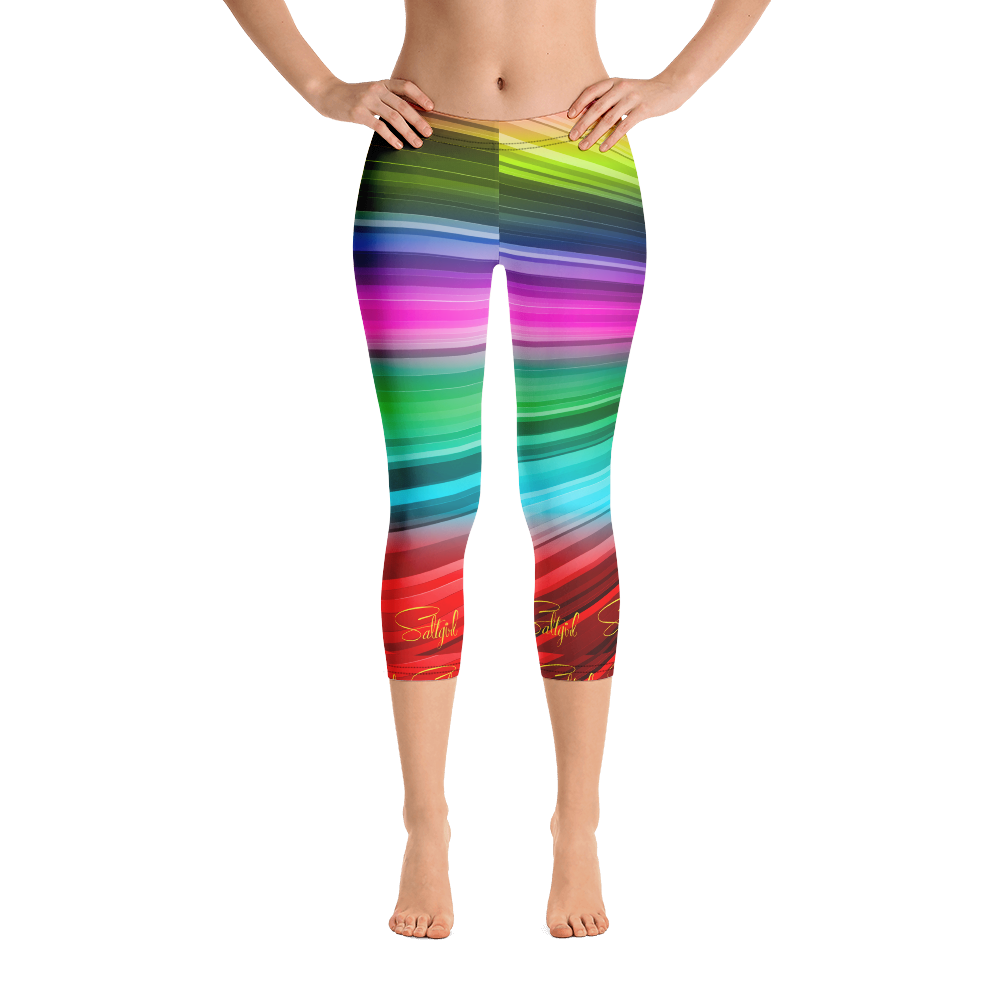 Sea Coral Swirl Capris