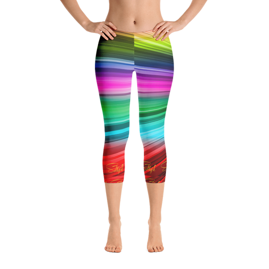 Sea Coral Swirl Capris