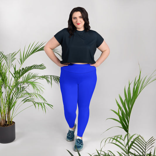 Tickle Blue Plus Size Leggings - Saltgirl Clothing - Women's Saltwater Fishing Apparel and Swimwear