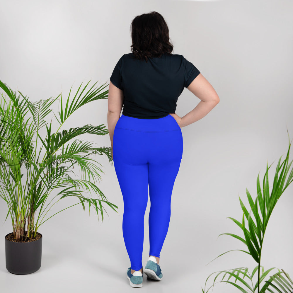 Tickle Blue Plus Size Leggings - Saltgirl Clothing - Women's Saltwater Fishing Apparel and Swimwear