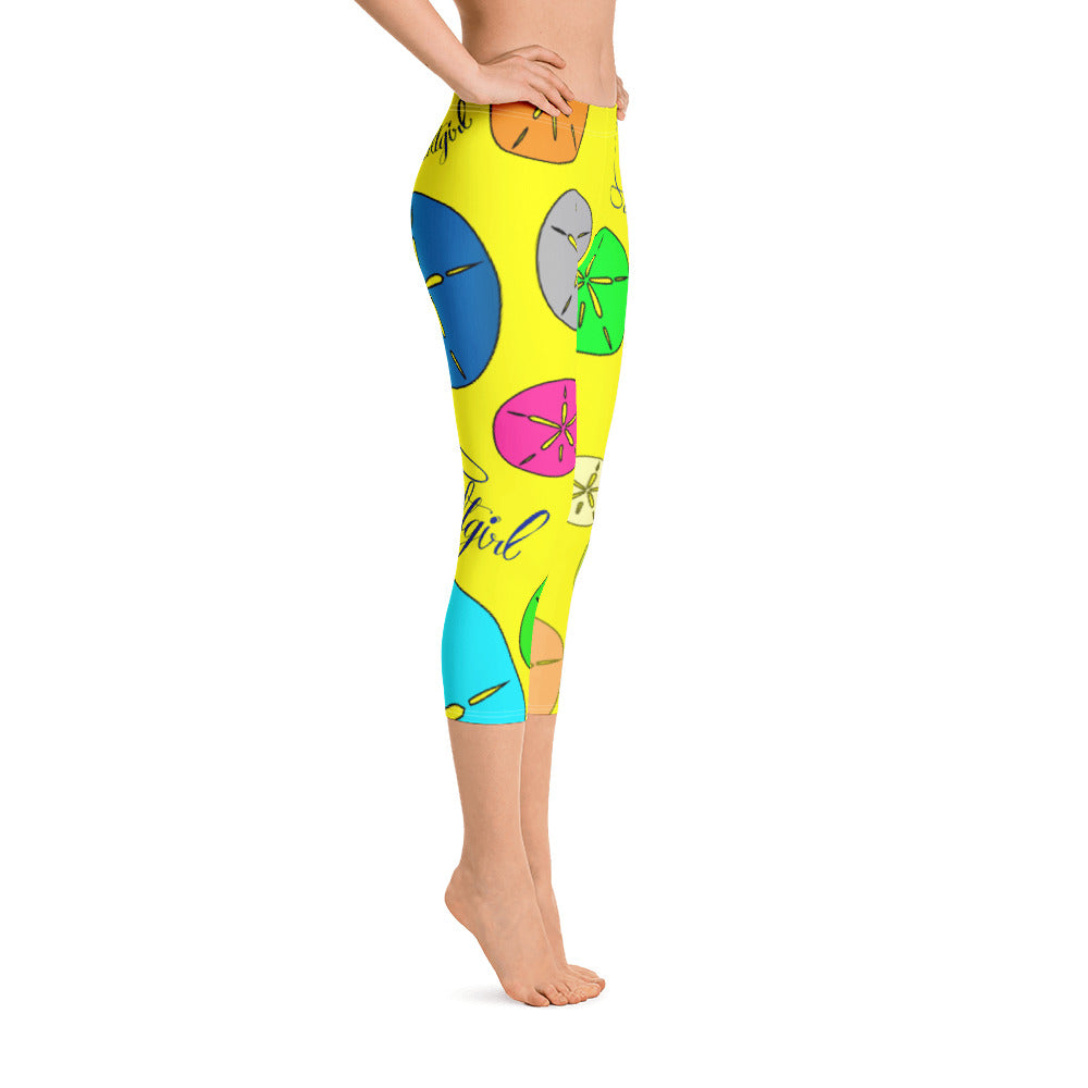 Sand Dollar Sunshine Capris - Saltgirl Clothing - Women's Saltwater Fishing Apparel and Swimwear