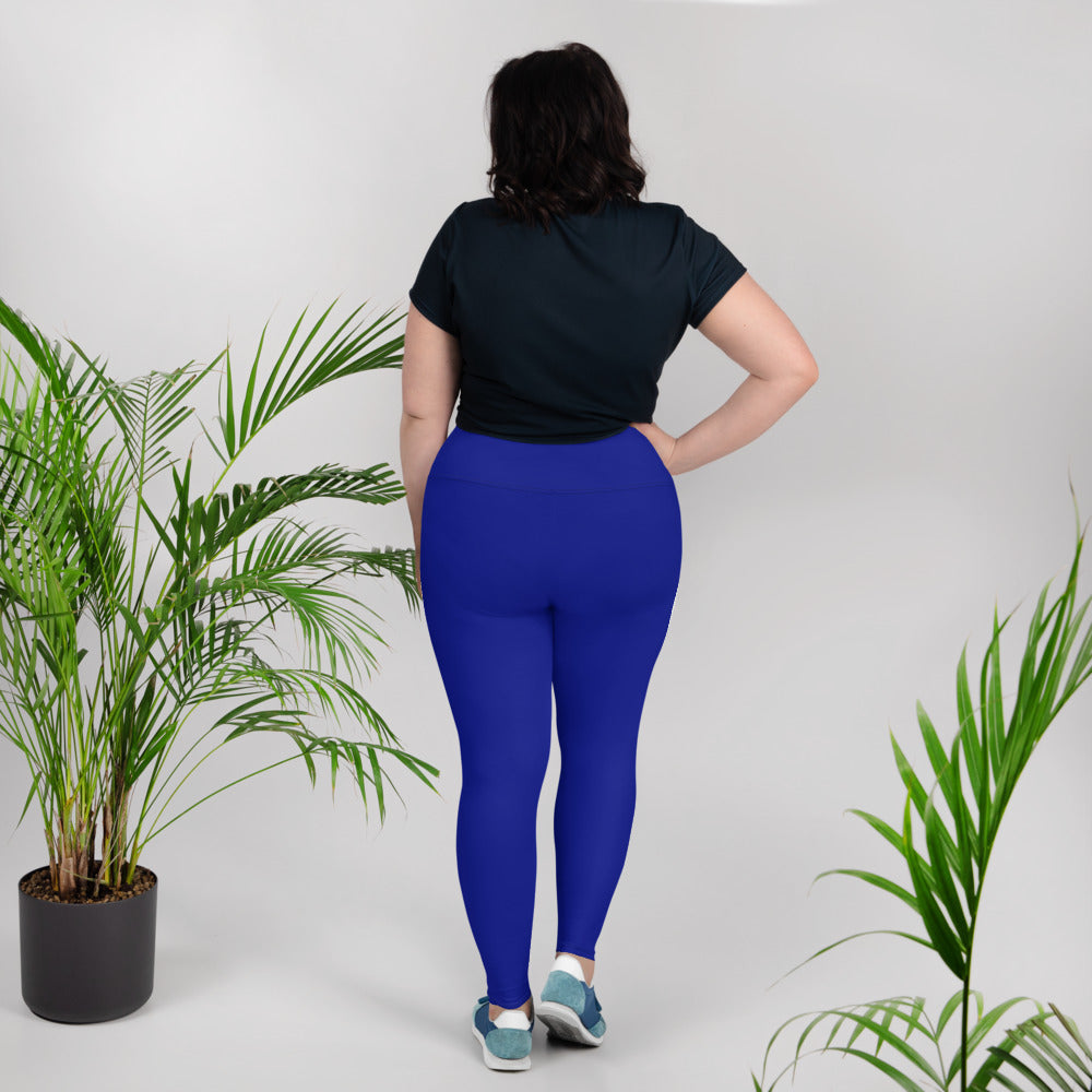 Royal Blue Plus Size Leggings - Saltgirl Clothing - Women's Saltwater Fishing Apparel and Swimwear
