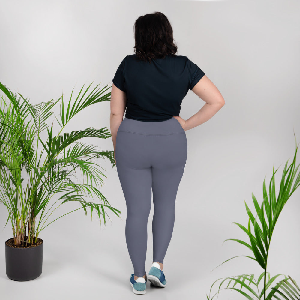 Charcoal Blue Plus Size Leggings - Saltgirl Clothing - Women's Saltwater Fishing Apparel and Swimwear