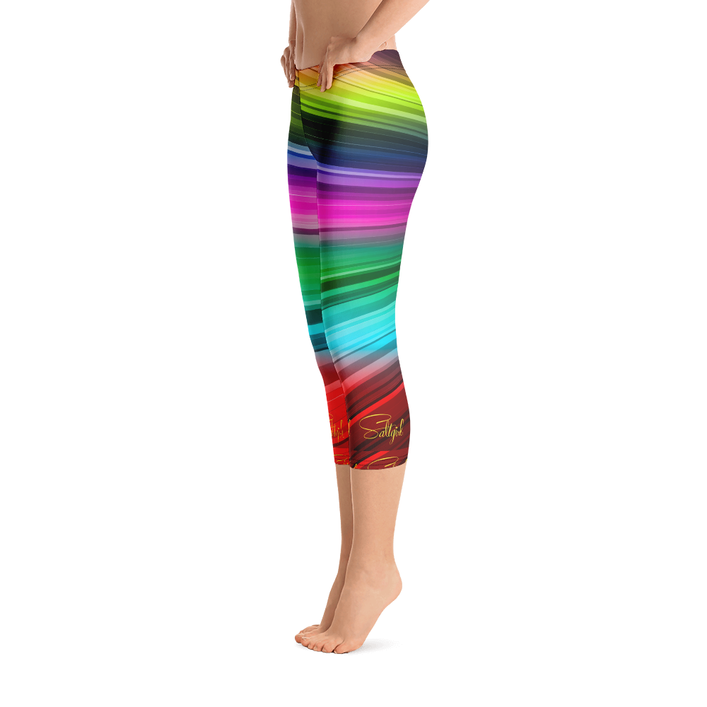 Sea Coral Swirl Capris