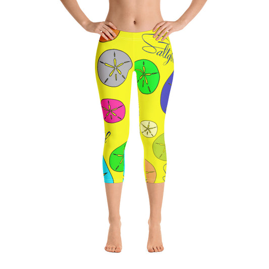 Sand Dollar Sunshine Capris - Saltgirl Clothing - Women's Saltwater Fishing Apparel and Swimwear