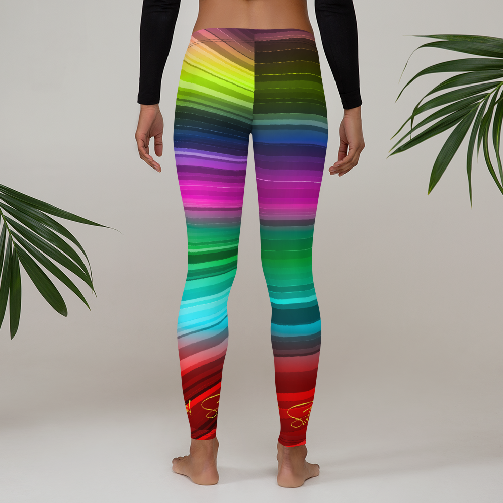 Sea Coral Swirl Leggings