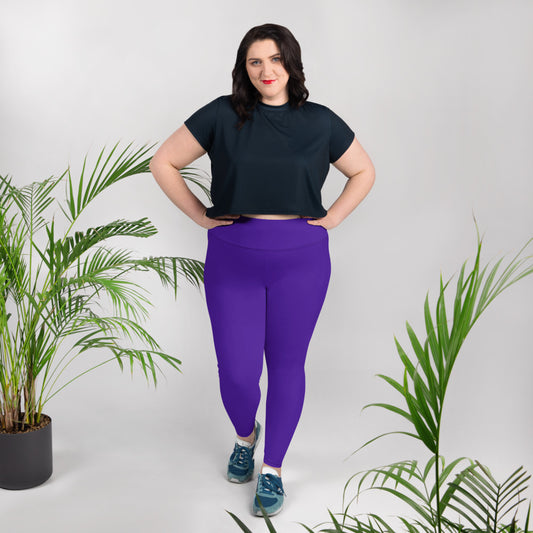 Purple Passion Plus Size Leggings - Saltgirl Clothing - Women's Saltwater Fishing Apparel and Swimwear