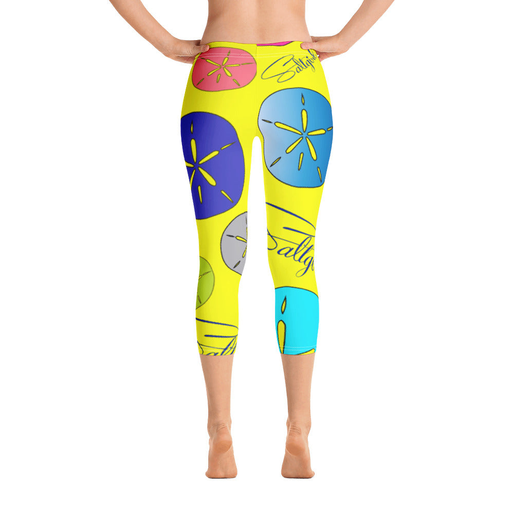 Sand Dollar Sunshine Capris - Saltgirl Clothing - Women's Saltwater Fishing Apparel and Swimwear