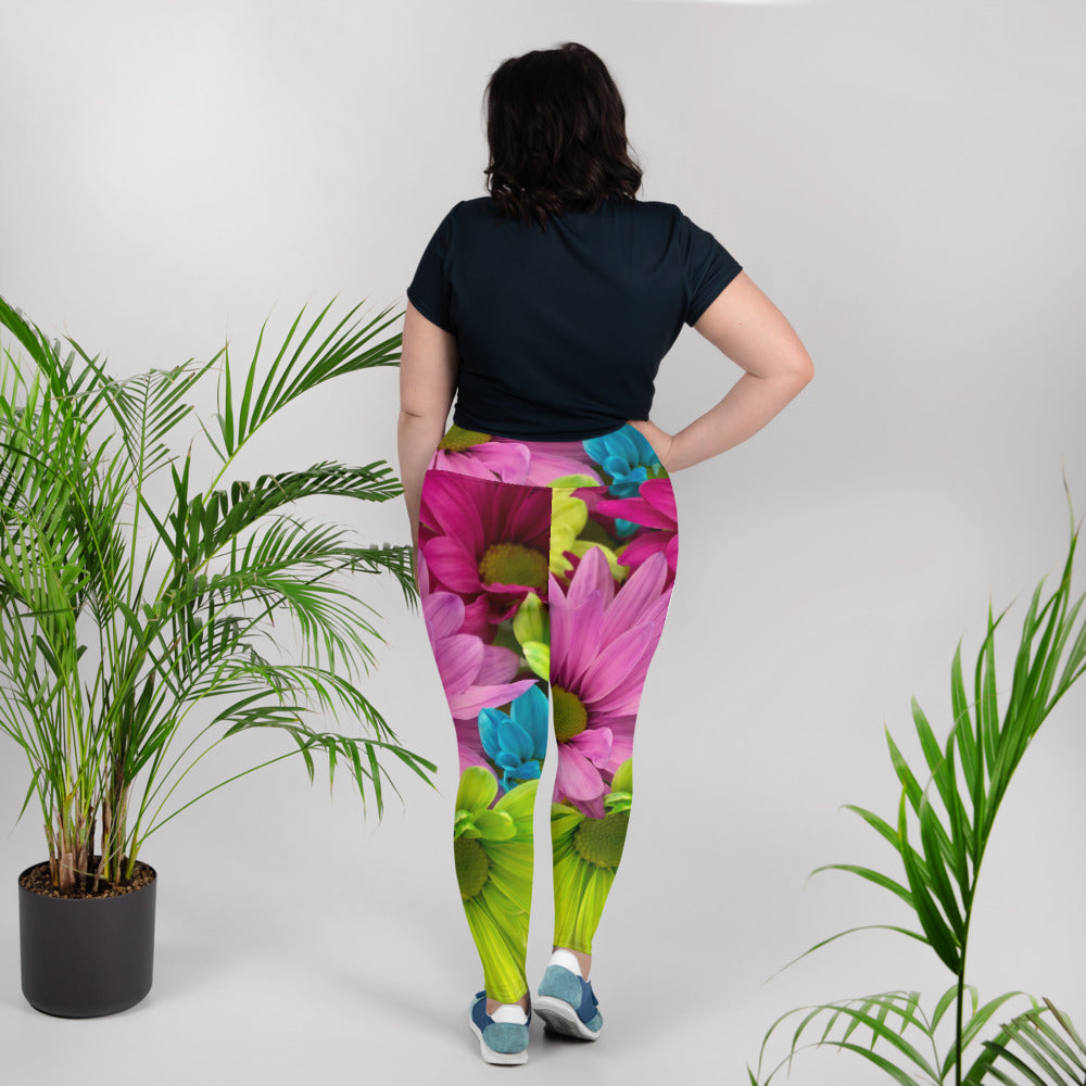 Kaleidoscope Plus Size Leggings - Saltgirl Clothing - Women's Saltwater Fishing Apparel and Swimwear
