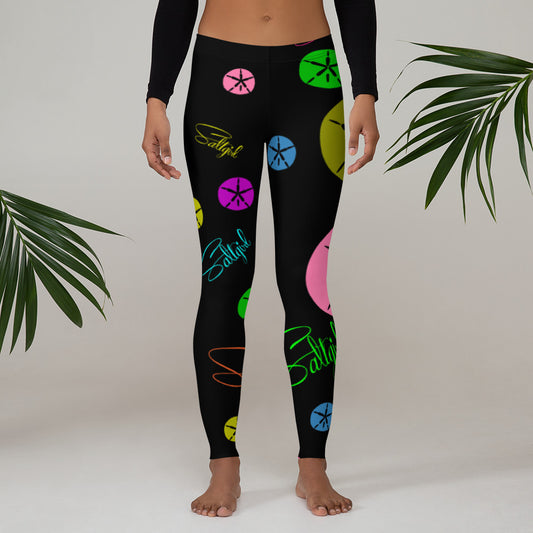 Sand Dollar Surprise Leggings - Saltgirl Clothing - Women's Saltwater Fishing Apparel and Swimwear