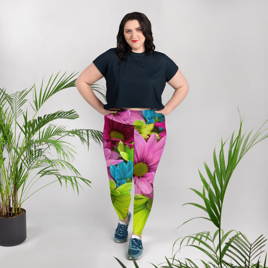 Kaleidoscope Plus Size Leggings - Saltgirl Clothing - Women's Saltwater Fishing Apparel and Swimwear